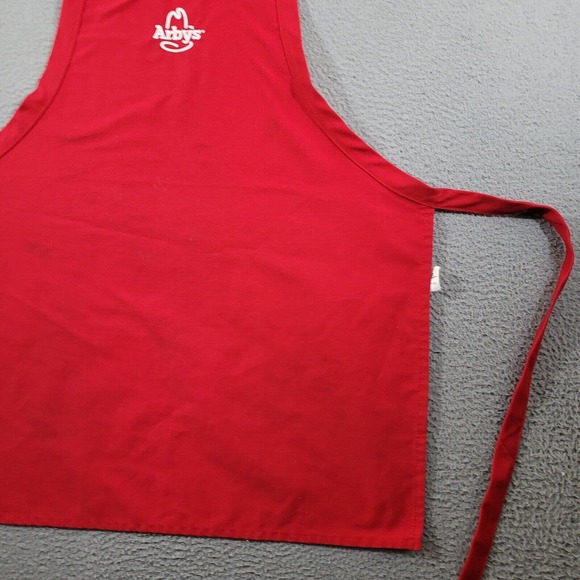 Arbys Apron Adult Red Regular Crew Member Employee Uniform Replacement Logo - Picture 4 of 13